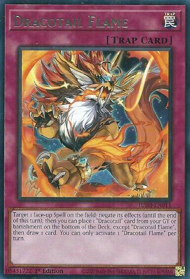 Dracotail Flame - JUSH-EN011 - Rare - 1st Edition