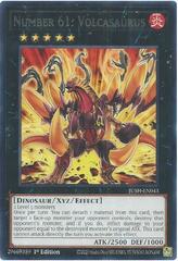 Number 61: Volcasaurus - JUSH-EN043 - Rare - 1st Edition
