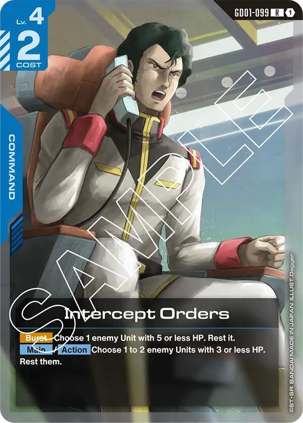 Intercept Orders - GD01-099 - Rare - Holo