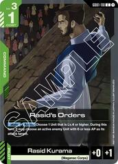 Rasid's Orders - GD01-110 - Common