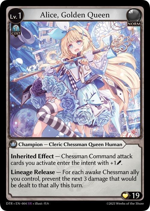 Alice, Golden Queen - 4 - SR - Foil