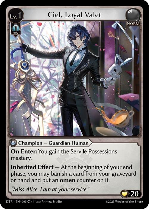 Ciel, Loyal Valet - 5 - C - Foil