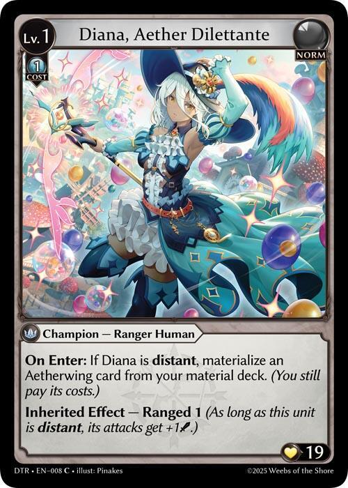 Diana, Aether Dilettante - 8 - C - Foil