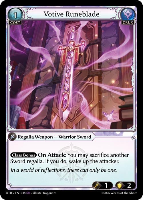 Votive Runeblade - 38 - SR - Foil