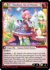 Duchess, Six of Hearts - 113 - SR - Foil