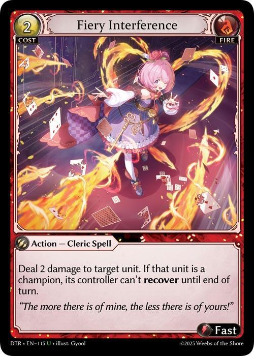 Fiery Interference - 115 - U - Foil