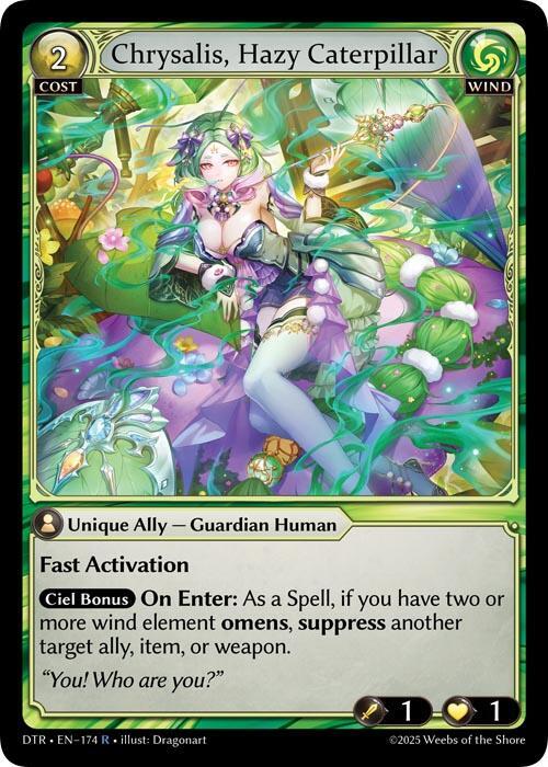 Chrysalis, Hazy Caterpillar - 174 - R - Foil