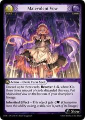 Malevolent Vow - 214 - R - Foil