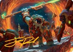 Frontline War-Rager Art Card - Gold-Stamped Signature