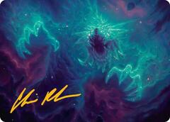 Cosmogoyf Art Card - Gold-Stamped Signature