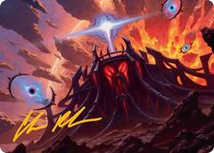 Secluded Starforge Art Card - Gold-Stamped Signature