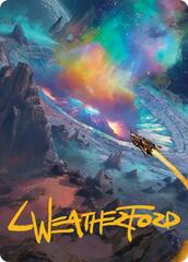 Meteor Crater Art Card - Gold-Stamped Signature