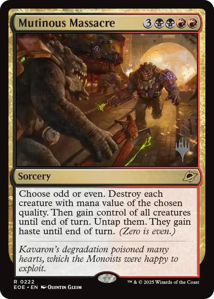 Mutinous Massacre - Foil - Promo Pack