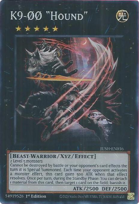 K9-00 Hound - JUSH-EN036 - Super Rare - 1st Edition
