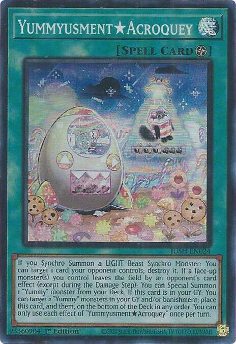 YummyusmentAcroquey - JUSH-EN024 - Super Rare - 1st Edition