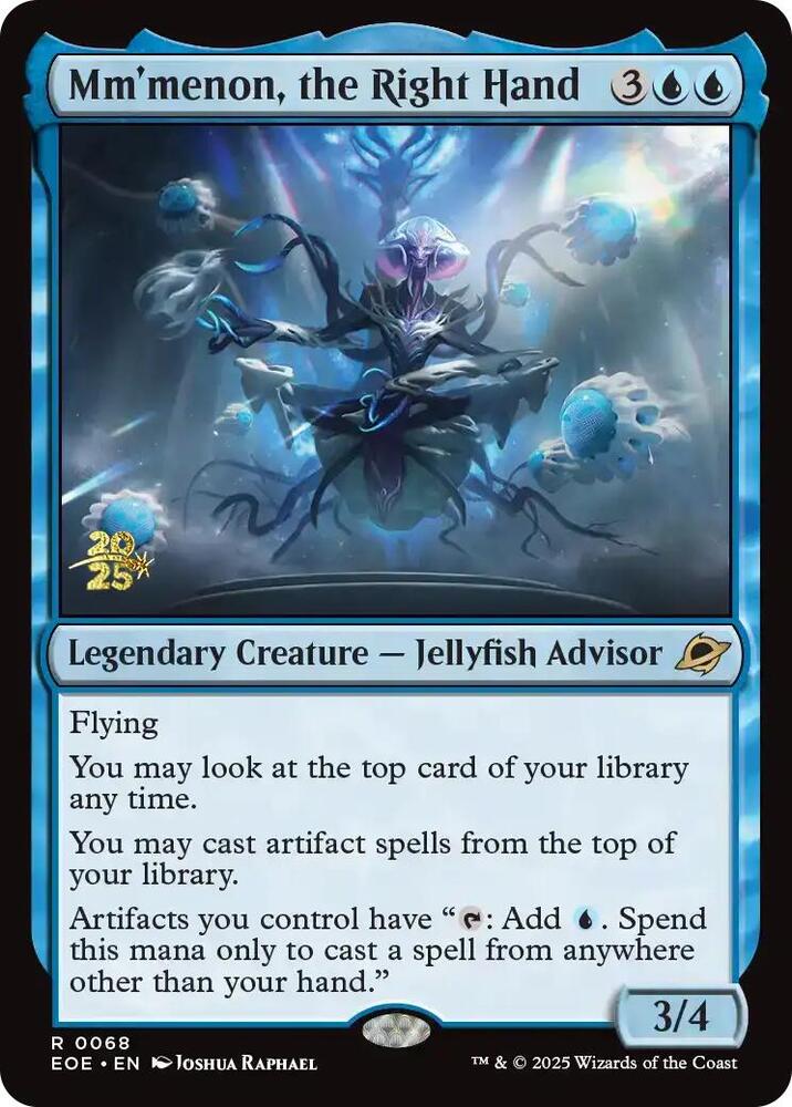 Mmmenon, the Right Hand - Foil - Prerelease Promo