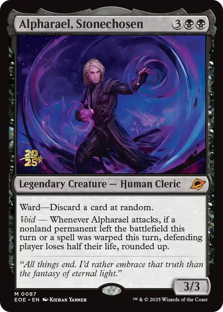 Alpharael, Stonechosen - Foil - Prerelease Promo