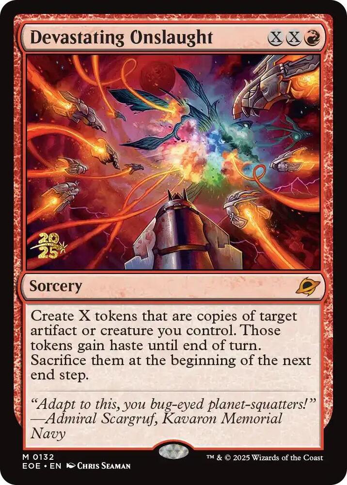 Devastating Onslaught - Foil - Prerelease Promo