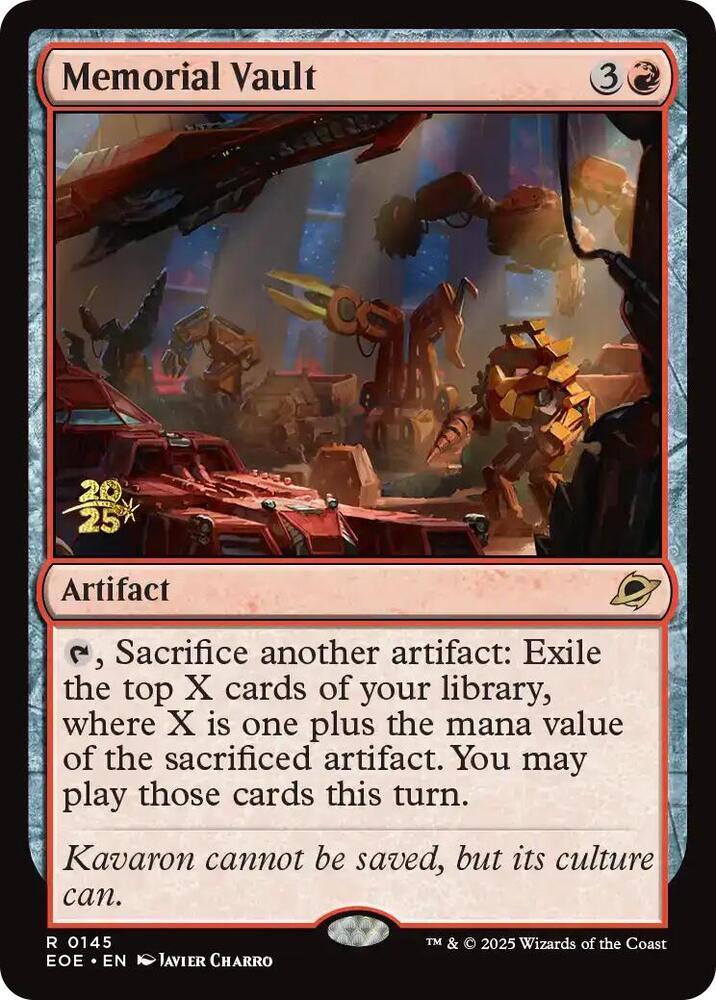 Memorial Vault - Foil - Prerelease Promo