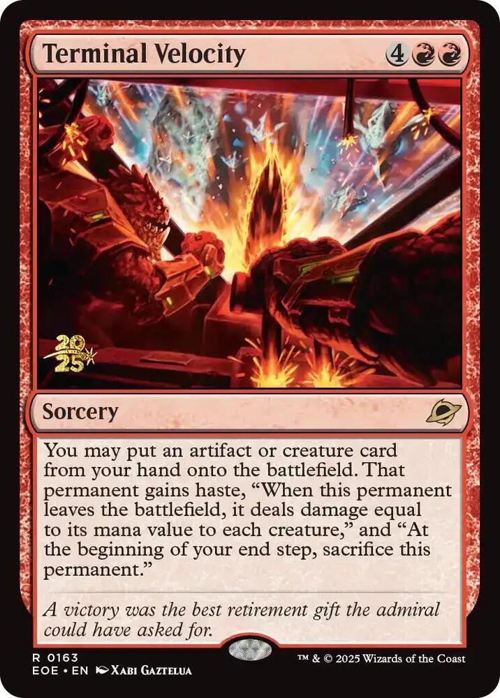 Terminal Velocity - Foil - Prerelease Promo