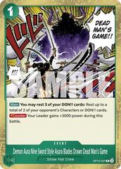 Demon Aura Nine Sword Style Asura Blades Drawn Dead Man's Game - OP12-037 - R - Foil
