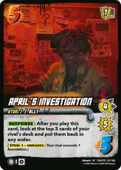 April's Investigation