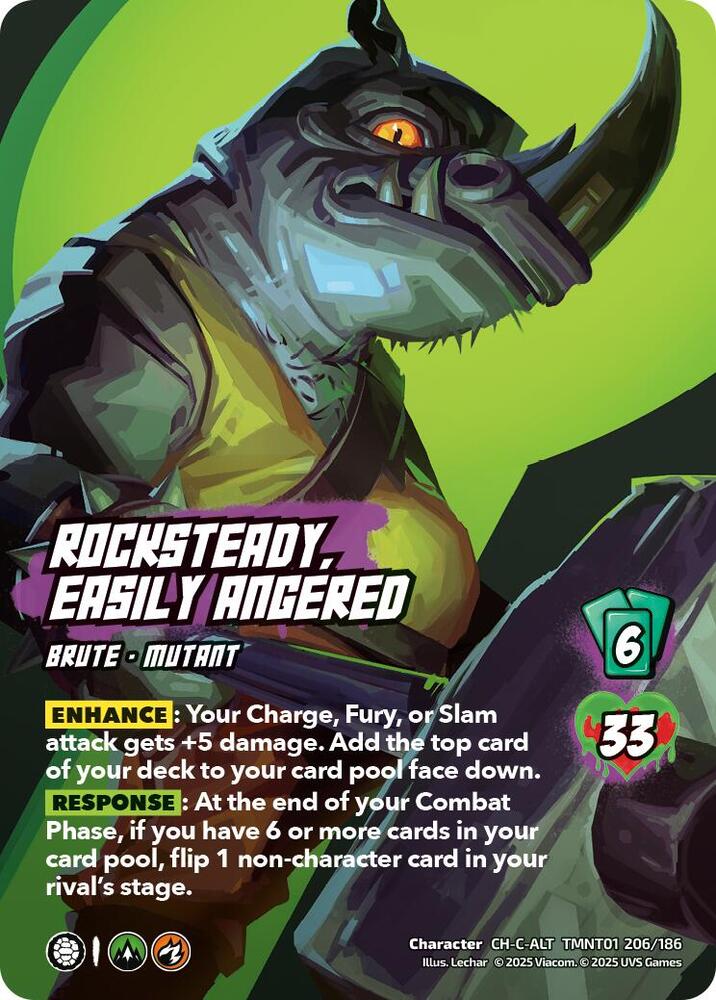 Rocksteady, Easily Angered (Alternate Art) - Foil