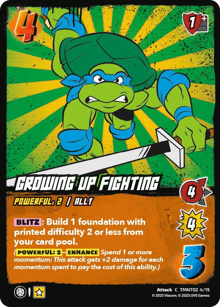 Growing Up Fighting (TMNT02)