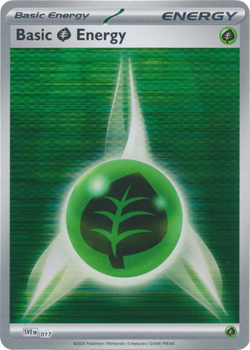 Basic Grass Energy - 017 - Reverse Holo