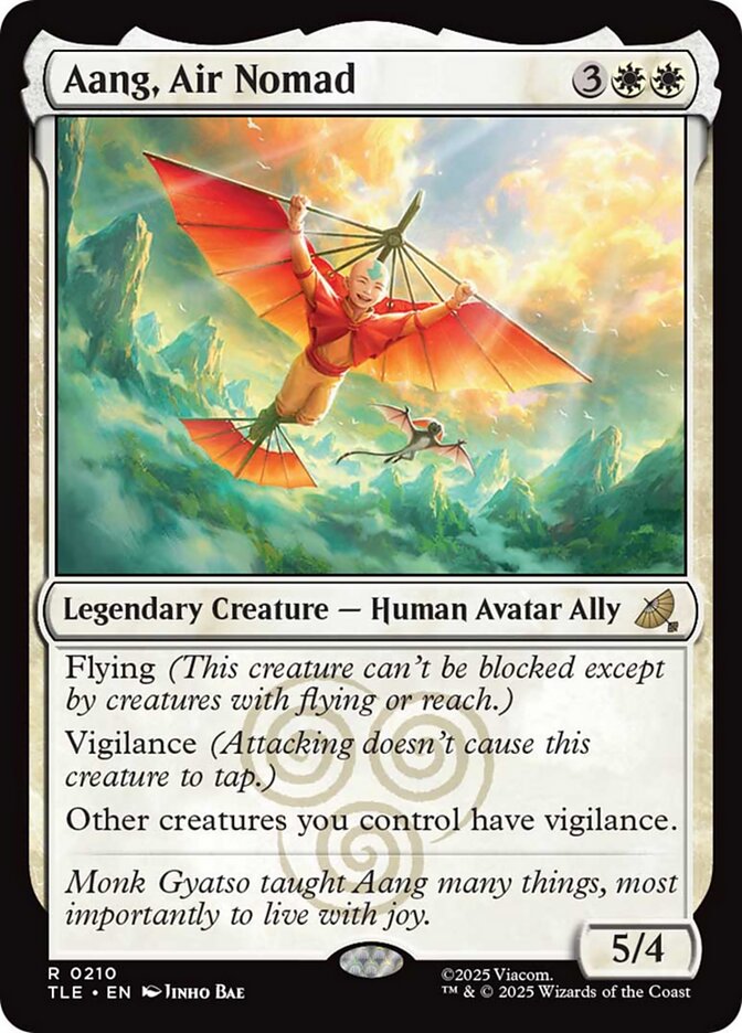 aang mtg card Magic The Gathering Avatar: The Last Airbender Prerelease Pack main image 0