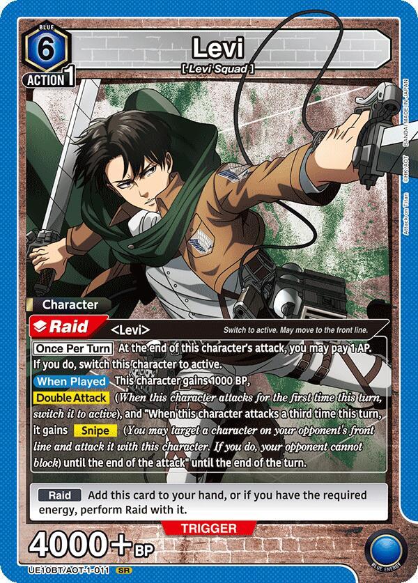 Levi (011) - UE10BT/AOT-1-011 - Super Rare - Foil