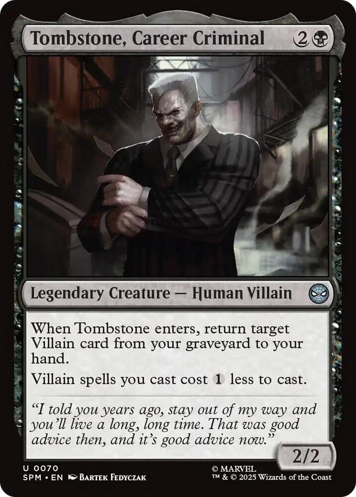 Tombstone, Career Criminal - Foil
