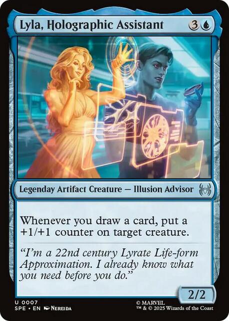 Lyla, Holographic Assistant - Foil - Magic Singles  Normal Sets  Marvel's  Spider-Man - Spell Bound