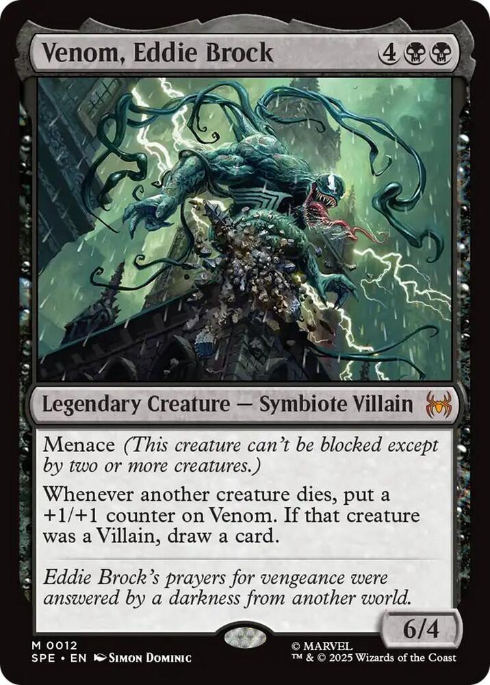 Venom, Eddie Brock - Foil - Magic Singles » Marvels: Spider-man