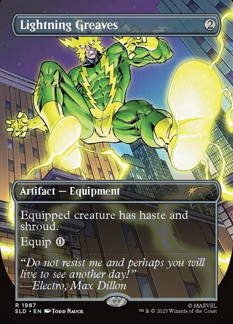 Lightning Greaves (1987) - Rainbow Foil - Magic Singles » Special