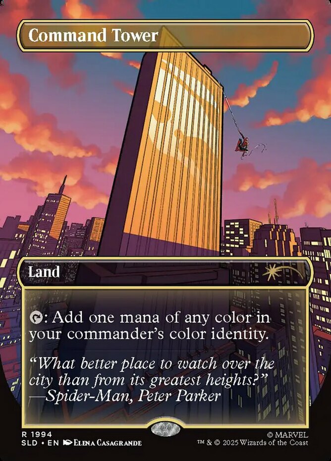MTG Command Tower (1994) - Rainbow Foil, NM-Mint, English Secret