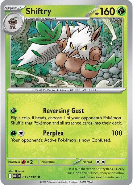 Shiftry - 015/132 - Uncommon - Reverse Holo