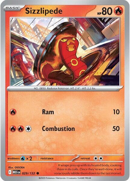 Sizzlipede - 029/132 - Common - Reverse Holo