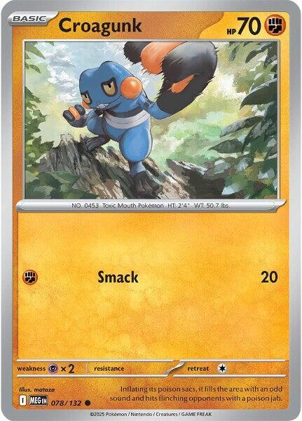 Croagunk - 078/132 - Common - Reverse Holo
