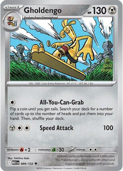 Gholdengo - 099/132 - Uncommon - Reverse Holo - Pokemon Pokemon Singles Mega Evolution Base Set - Collector Legion Gholdengo - 099/132 - Uncommon - Reverse Holo - Pokemon Pokemon Singles Mega Evolution Base Set - Collector Legion