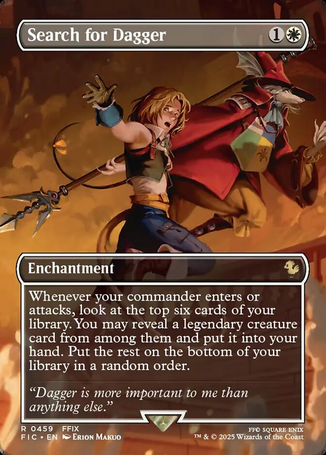 Search for Dagger - Foil - Borderless - Magic: the Gathering Singles  Final  Fantasy: Commander - Millennium Games