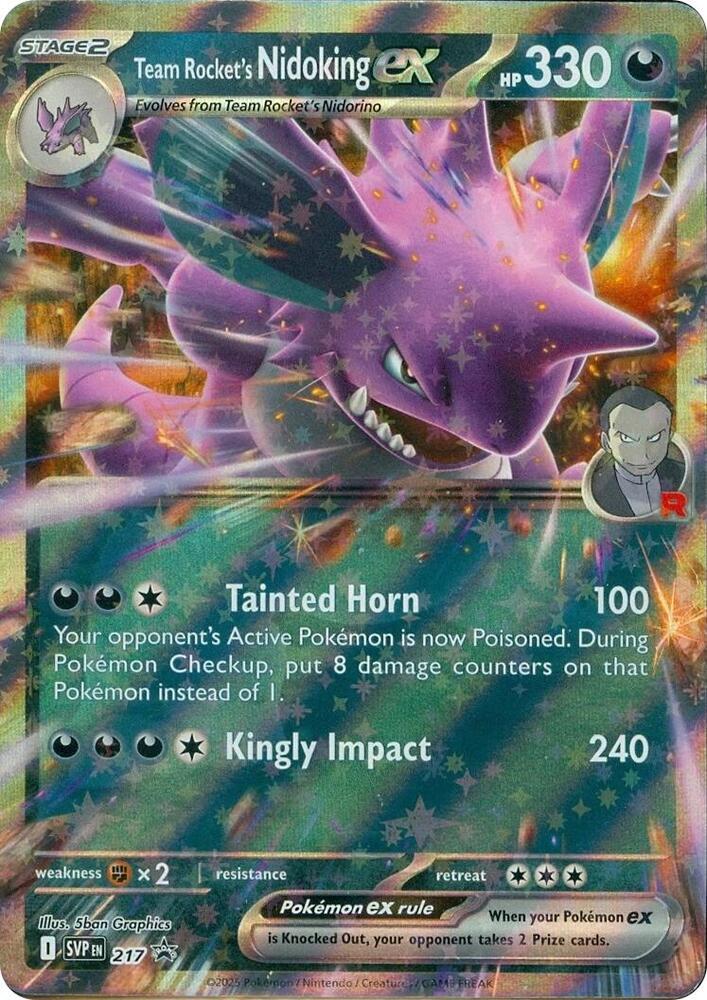 Team Rocket's Nidoking ex - SVP217 - SVP Blackstar Promos - Holofoil