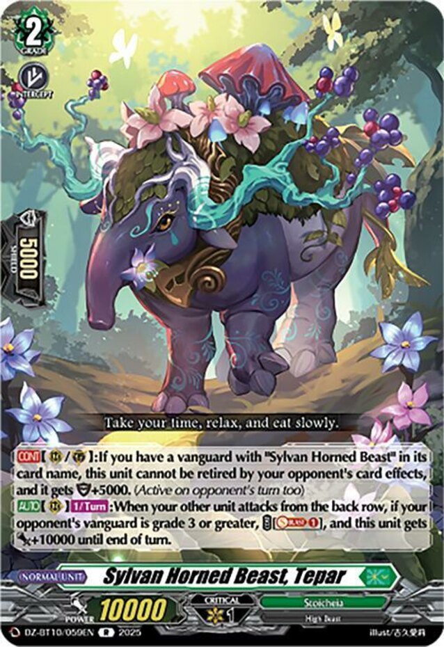 x4 Sylvan Horned Beast, Tepar - DZ-BT10/059EN - R CFV M/NM | eBay