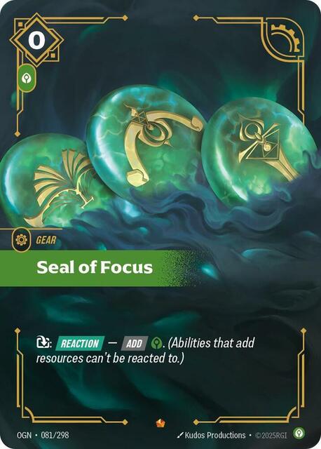 Seal of Focus - 081/298 - Epic - Foil