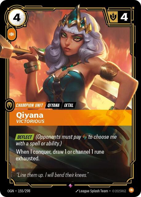 Qiyana - Victorious - 155/298 - Rare - Foil
