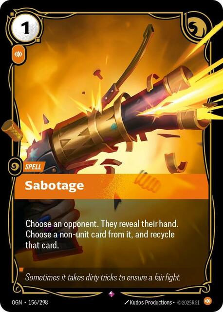 Sabotage - 156/298 - Rare - Foil