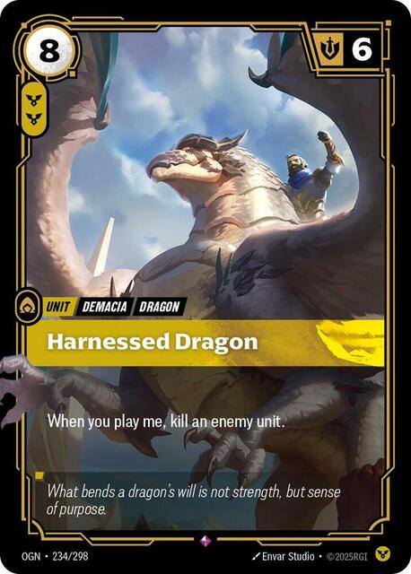 Harnessed Dragon - 234/298 - Rare - Foil