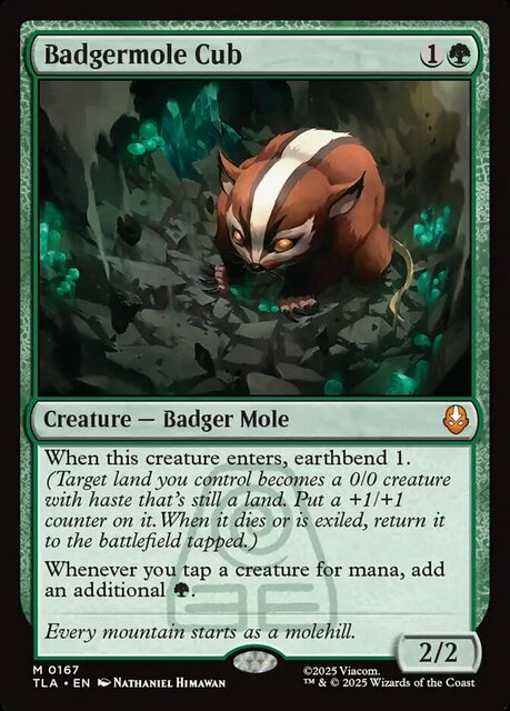 Badgermole Cub - Magic the Gathering » Magic the Gathering Singles 