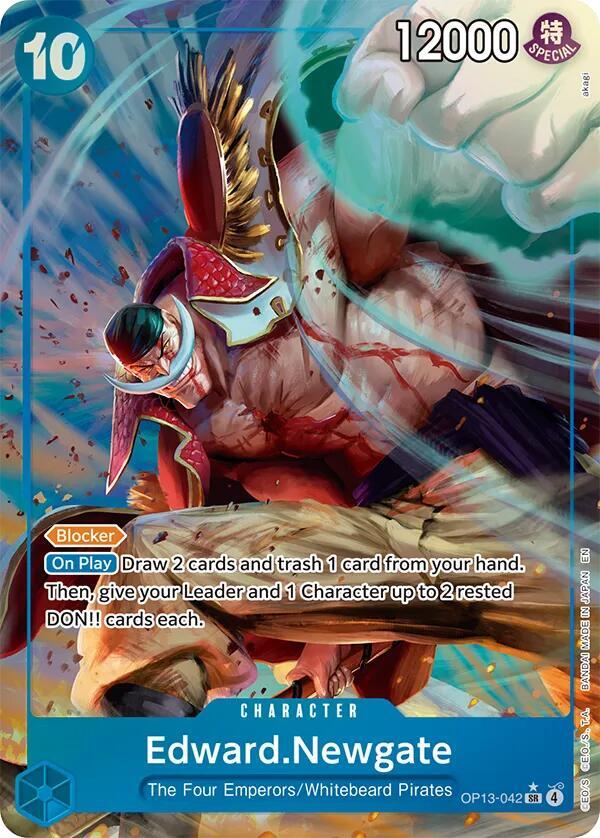 Edward.Newgate (Alternate Art) - OP13-042 - SR - Foil