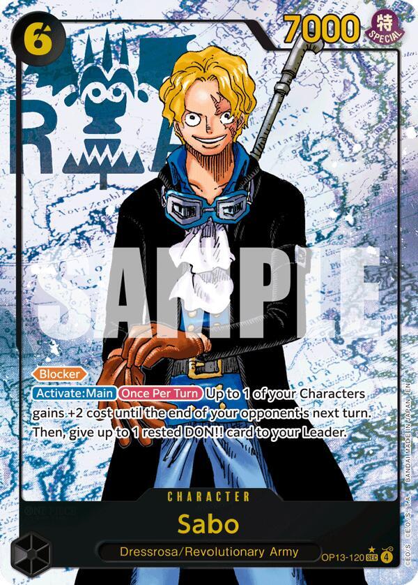 Sabo (120) (Parallel) - OP13-120 - SEC - Foil - One Piece Singles サボOP13-120 SEC